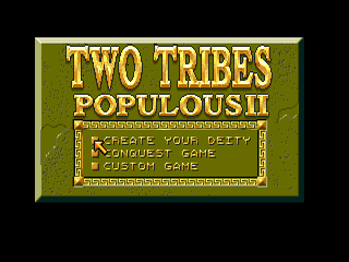Two Tribes: Populous II screenshot 2 for Sega Mega Drive